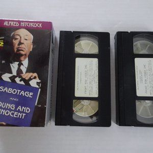 Sabotage 1936 and Young And Innocent 1937 by Alfred Hitchcock 2 VHS Tapes